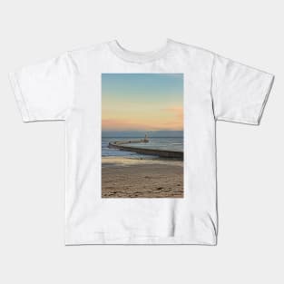 Roker Pier and Lighthouse Sunderland Kids T-Shirt